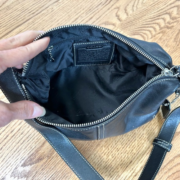 SOLD. Y2K COACH 9564 LEGACY DEMI HOBO BLACK LEATHER PURSE HAND BAG - Picture 10 of 11